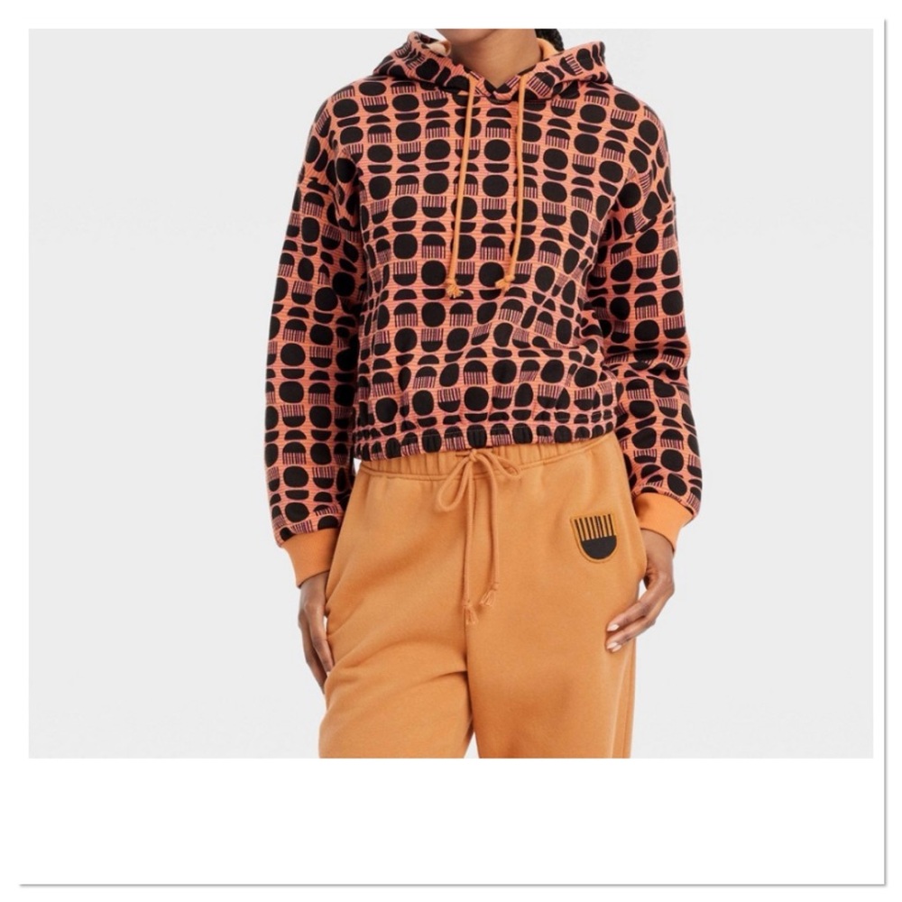 Black History Month Adult Elastic Geometric Patterned Hoodie Pullover Sweatshirt